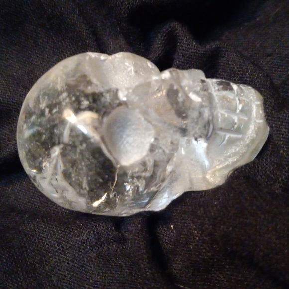 GEMSTONE HEALING STONE QUARTZ SKULL 💀 - Picture 5 of 7